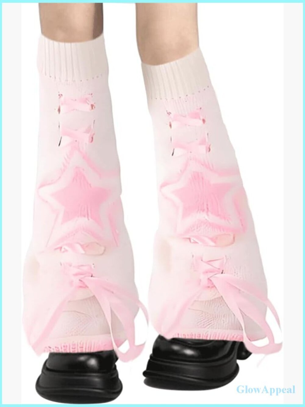 Y2K Baggy Leg Warmers Cable Knit Kawaii Gothic Socks for Cosplay Ballet